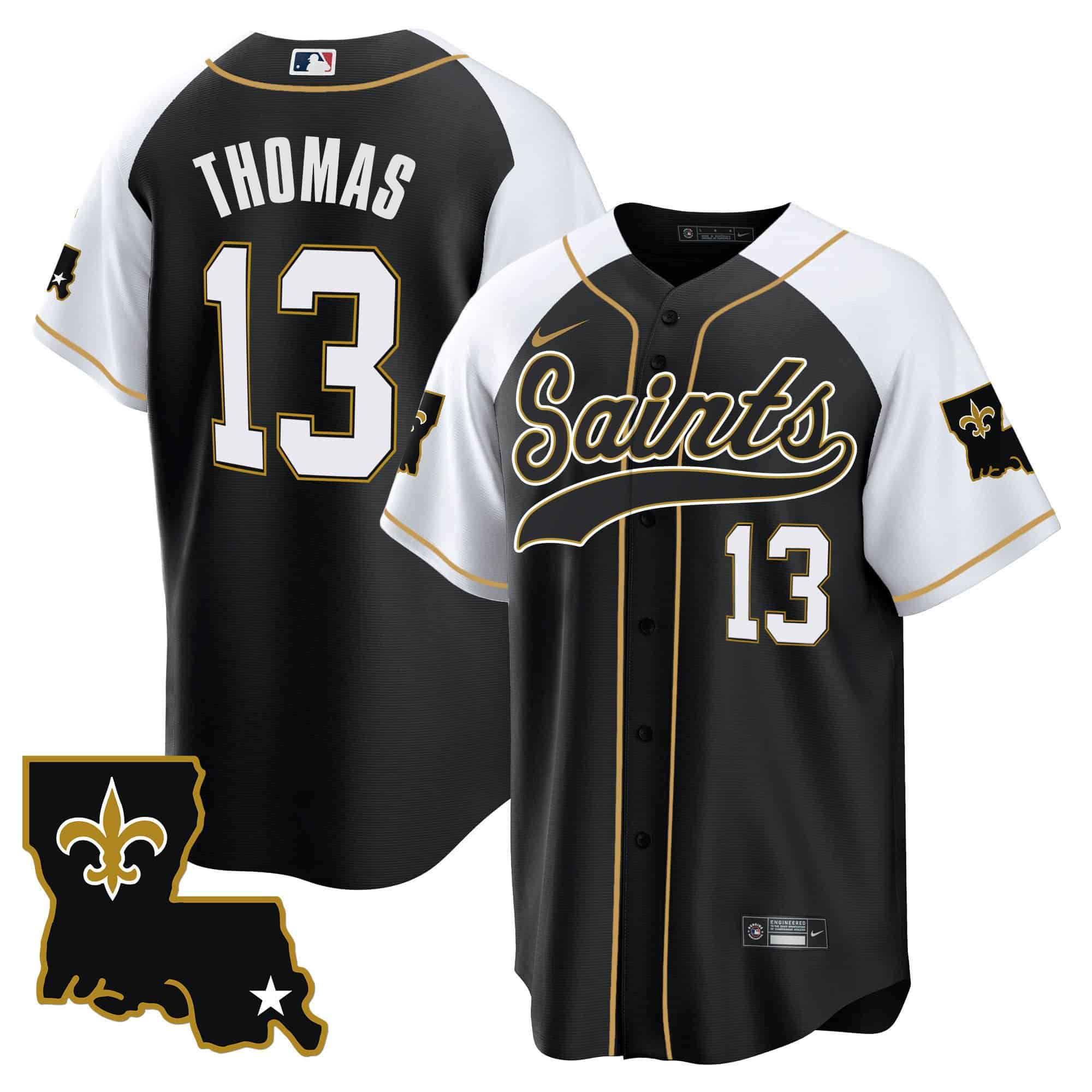 Men New Orleans Saints 13 Thomas Black 2024 Nike 1987 Legacy Cool Base NFL Jersey